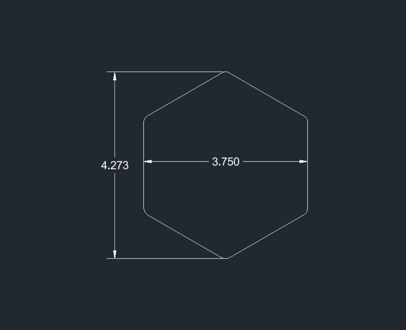 Posavasos hexagonal