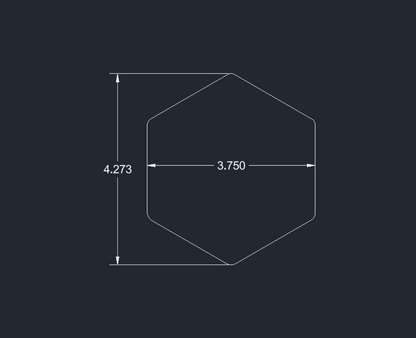 Posavasos hexagonal