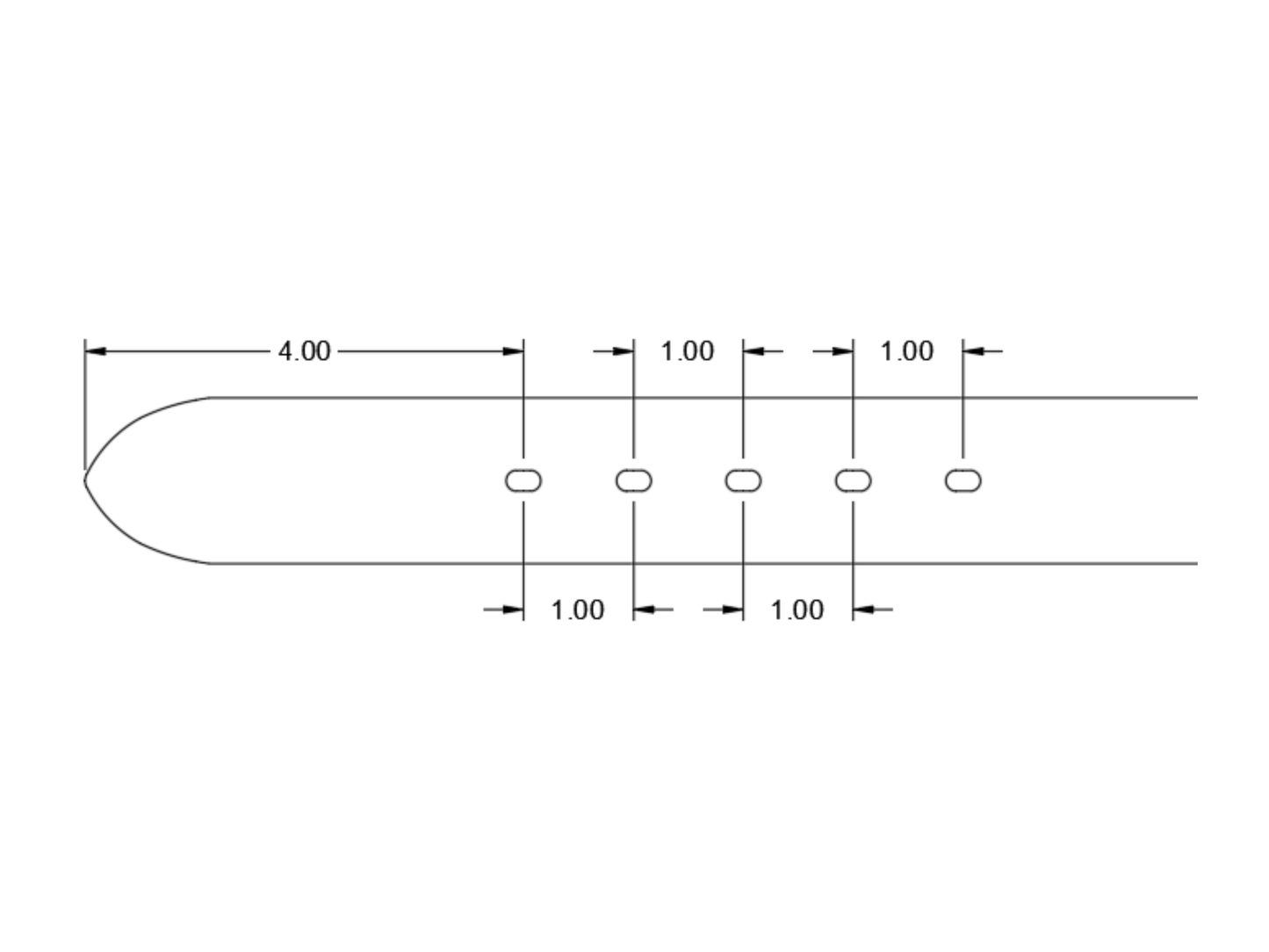 5 Oblong Billet End