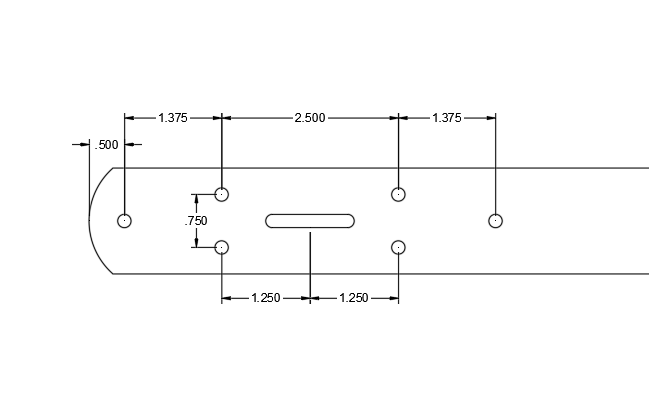 3 Hole Buckle End